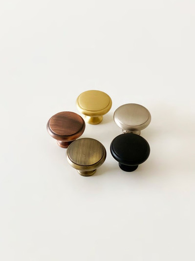 Elizabeth Solid Brass Cabinet Knob with Base - Group