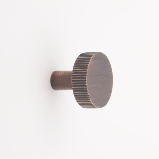 Arlene 1.25" Solid Brass Cabinet Knob - Venetian Bronze - Antique Copper