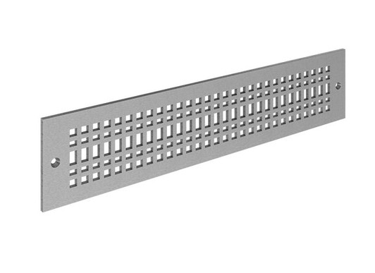 Linear Craftsman Toe Kick Vent Cover - Satin Nickel