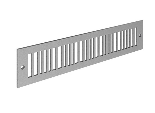 Piano Toe Kick Vent Cover - Satin Nickel