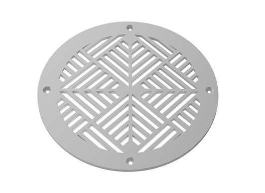 Chevron Round Vent Covers - Gray
