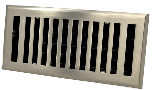 Madelyn Carter Madelyn Carter Modern Chic Brushed Nickel Wall and Floor Vent Covers Steel