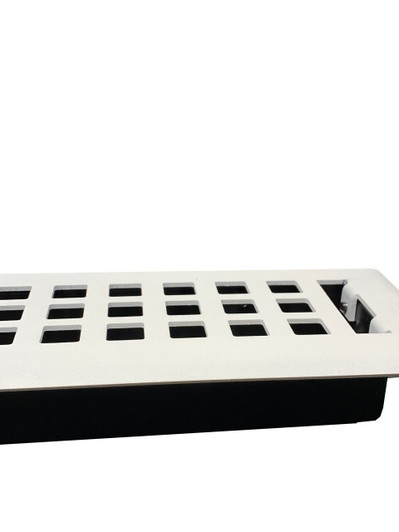 Madelyn Carter Madelyn Carter Artisan Textured White Wall and Floor Vent Covers Steel