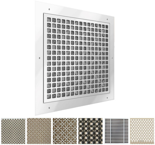 Arts and Crafts Style Resin Magnetic Filter Grille - Vent Covers Unlimited
