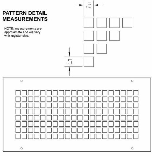 Steel Designs Bronze Series Square Steel Designs Bronze Series Air Return Filter Grille