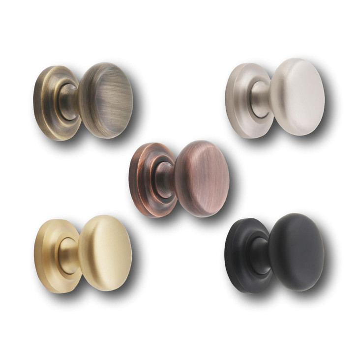 Kayla Solid Brass Cabinet Knob with Base