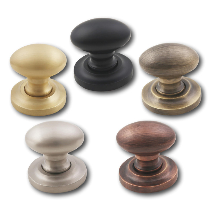 Alexander Solid Brass Cabinet Knob with Base