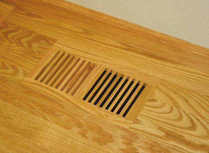 Wood Boxed Vent Cover Flush Mount Magnetic Frame (Maple finish) - 25 x 20  opening size (27 x 22 overall ) no mounting holes - Vent and Cover