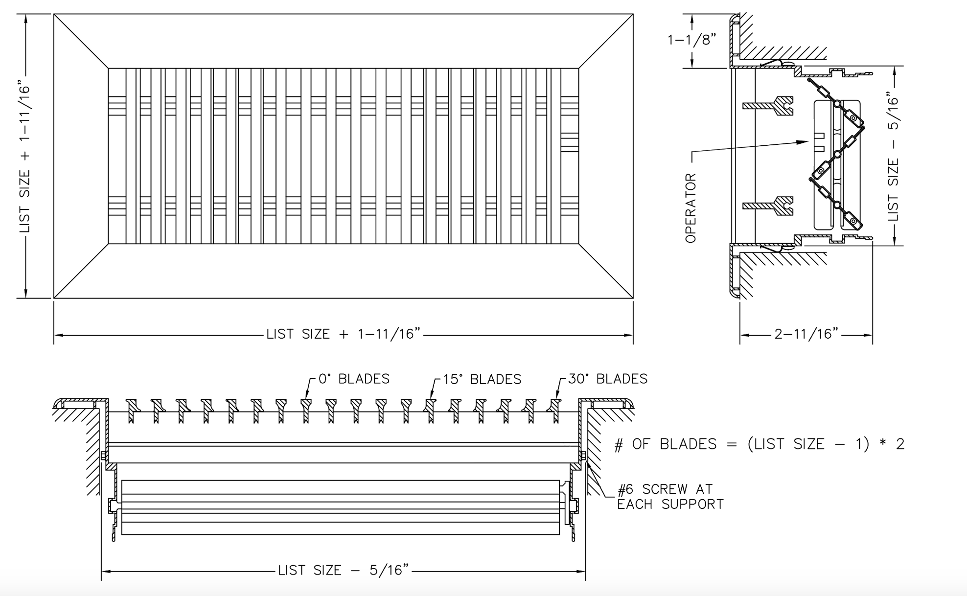 Vertical Bar Register