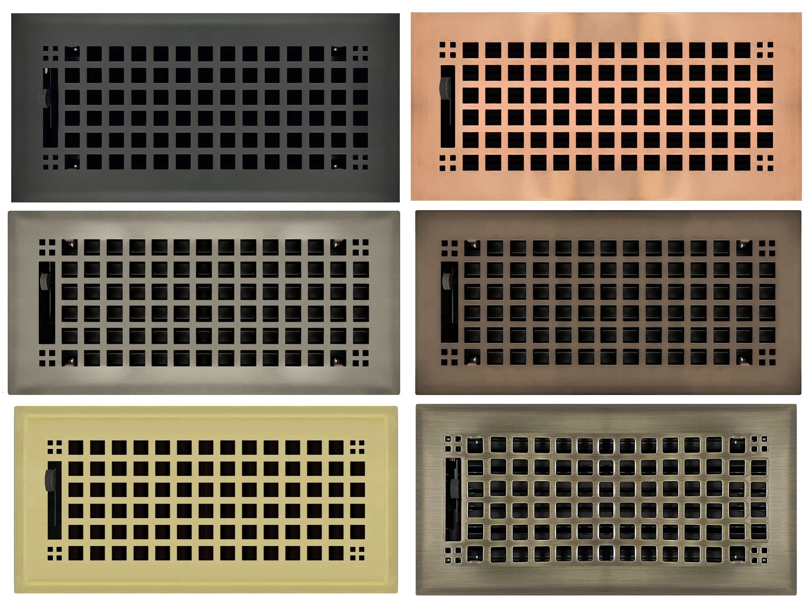 Mission Steel Floor u0026 Wall Registers with damper