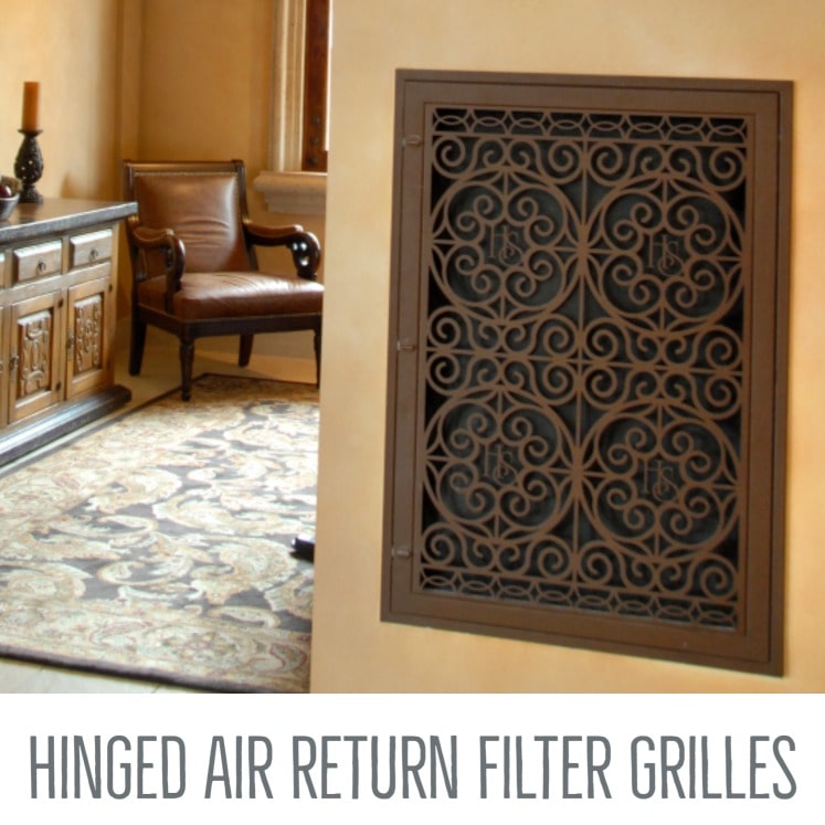 Decorative HVAC Vent Covers with Free Hand Applied Designer Finishes