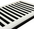 Madelyn Carter Madelyn Carter Modern Chic White Wall and Floor Vent Covers Steel