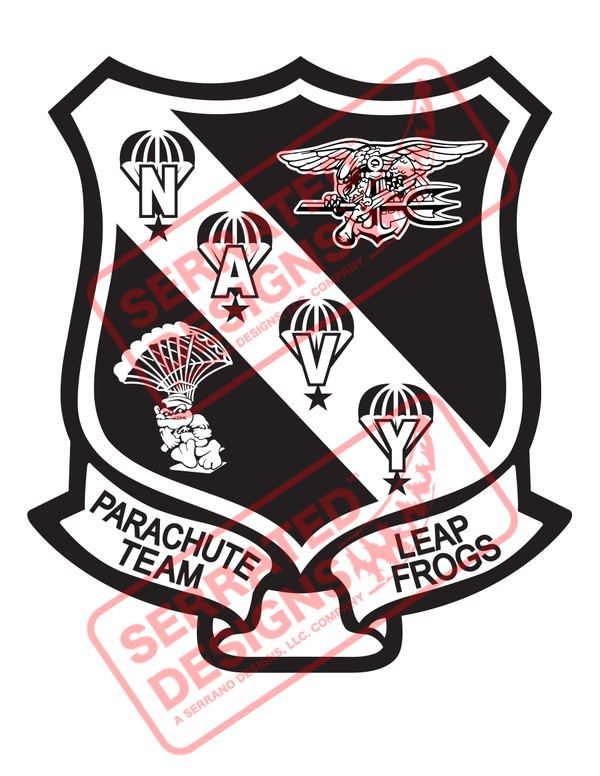 Navy Leap Frogs Design