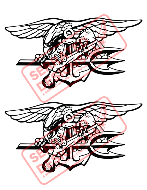 Navy SEALs Trident Pin Design (Classic)