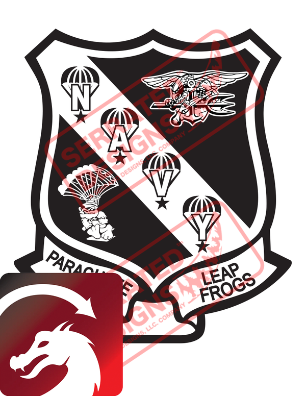 Navy Leap Frogs Design