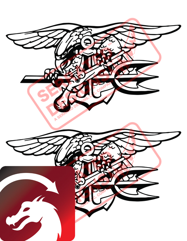Navy SEALs Trident Pin Design (Classic)