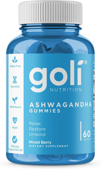 GOLI NUTRITION ASHWAGANDHA 60 GUMMIES Supplement Facts Panel