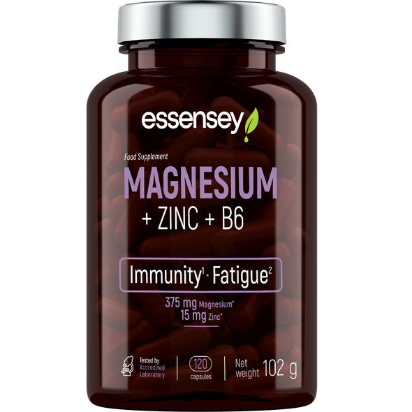 ESSENSEY MAGNESIUM ZINC B6 120 caps HIGH POTENCY Additional Product Image 2