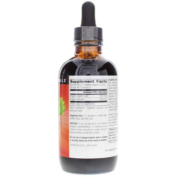 SOURCE NATURALS CILANTRO METAL DETOX 4OZ Ingredients Panel