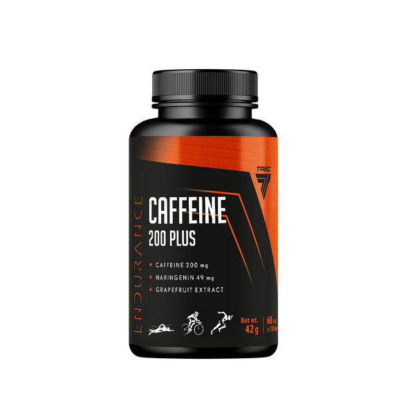 TREC Nutrition ENDURANCE CAFFEINE 200 PLUS 60 caps Supplement Facts Panel