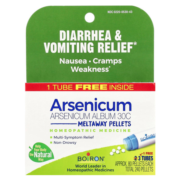 Boiron Arsenicum 30C - 3 Tubes x 80 Pellets Additional Product Image 2