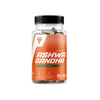 Trec Nutrition ASHWAGANDHA ULTRA 60 tabs Supplement Facts Panel