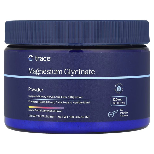 Trace Minerals Magnesium Glycinate Powder - Mixed Berry Lemonade 180g Additional Product Image 7