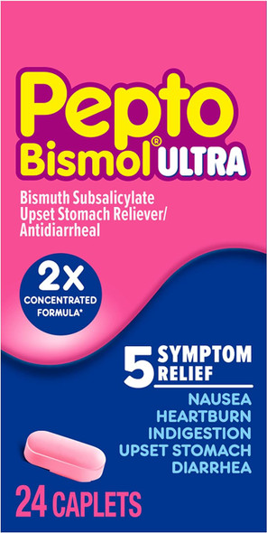 Pepto Bismol Caplets Ultra 24 Caplets Additional Product Image 2