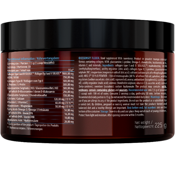 ESSENSEY FLEXER 225g JAR MANGO-ORANGE Main Product Image