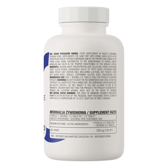 OstroVit IODINE Potassium iodide 250 tablets Main Product Image