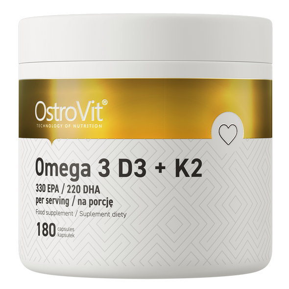 OstroVit Omega 3 D3+K2 180 capsules Additional Product Image 2