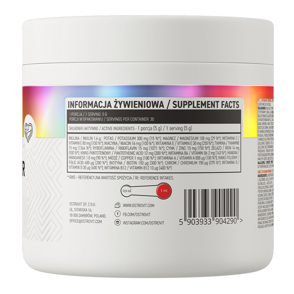 OstroVit VIT&MIN Powder 150 Ingredients