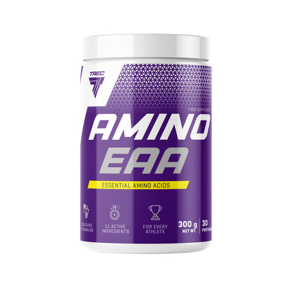 Trec Nutrition AMINO EAA 300g JAR WHITE COLA Supplement Facts Panel