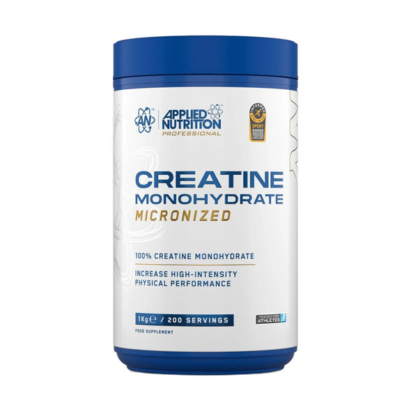 Applied Nutrition CREATINE MONOHYDRATE 1KG - UNFLAVOURED Supplement Facts Panel
