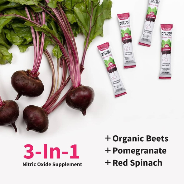 Snap Supplements Nitric Oxide Organic Beets (Stick Packs) - 10 Packets