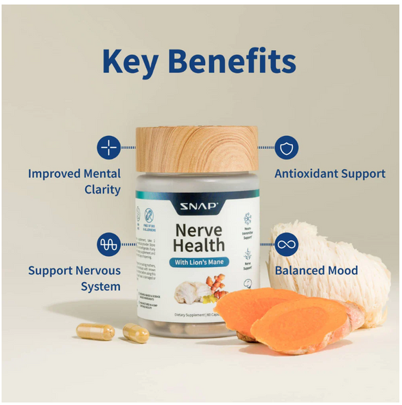 Snap Supplements Nerve Health 60 Caps