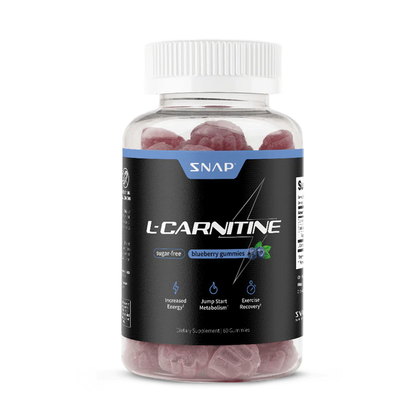 Snap Supplements L-Carnitine Sugar-Free Blueberry - 60 Gummies