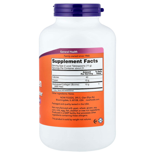 NOW Foods Collagen Peptides Powder - 227 grams Main Product Image