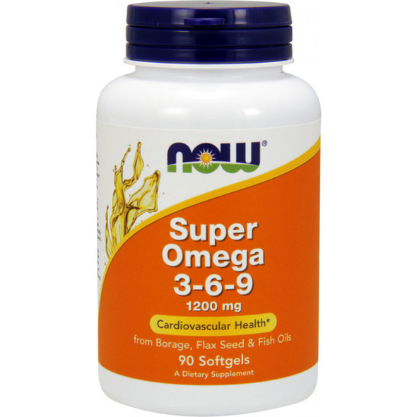 NOW Foods Super Omega 3-6-9, 1200mg - 90 softgels Additional Product Image 2