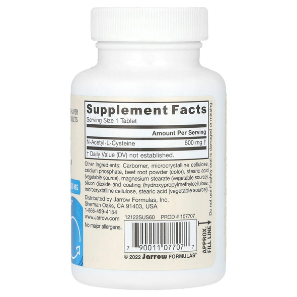 Jarrow N-A-C Sustain (600mg) 60 tabs Main Product Image