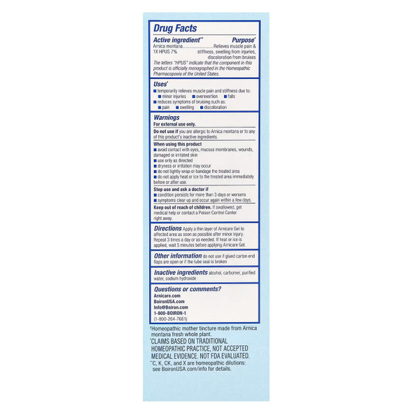 Boiron ARNICARE GEL 120g Main Product Image