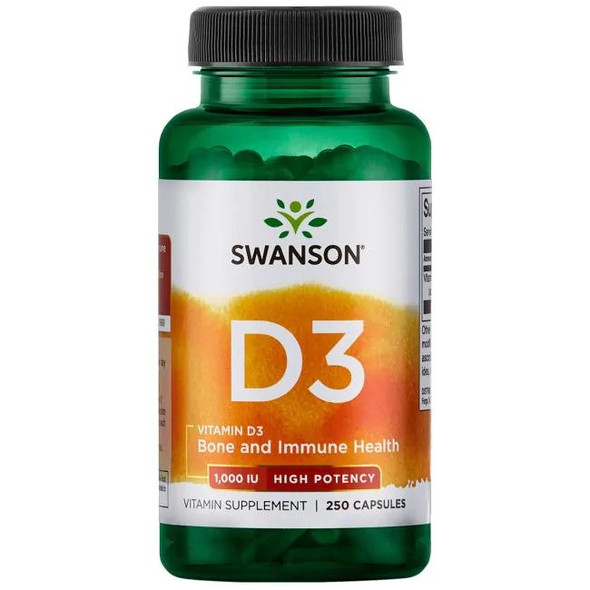 Swanson Vitamin D-3, 1000 IU Higher Potency