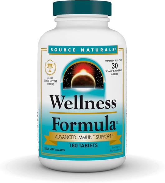 SOURCE NATURALS WELLNESS FORMULA 180 Tabs