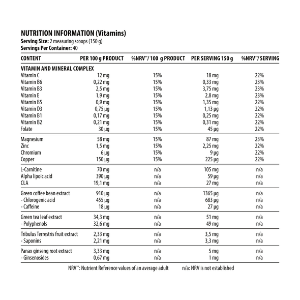 Dorian Yates Metabolic Mass Gainer 6kg Bag Additional Product Image 2