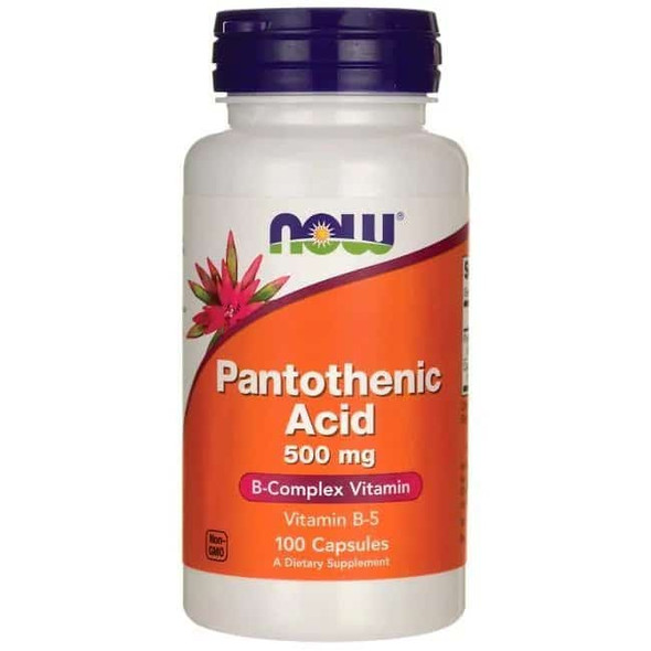 Now Foods Pantothenic Acid 500mg 100 Caps Main Product Image