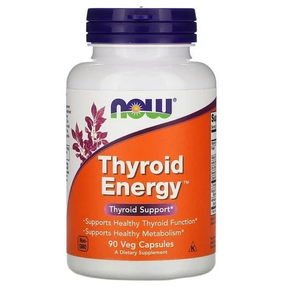 NOW Foods Thyroid Energy 90 Veggie Caps Main Product Image