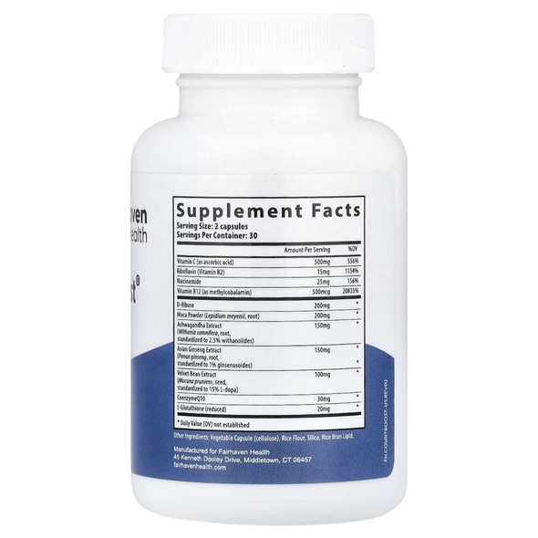 CountBoost For Men 60 Caps Ingredients Panel