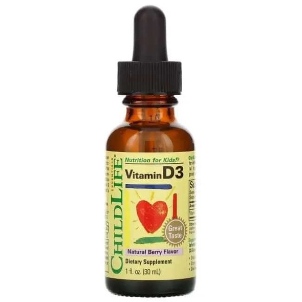 ChildLife Vitamin D3, Natural Berry Flavor