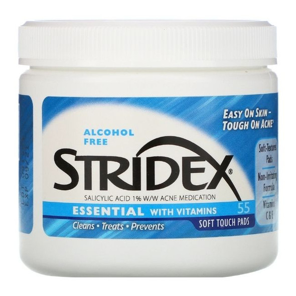 Stridex Single-Step Acne Control, Alcohol Free, Soft Touch Pads Main Product Image