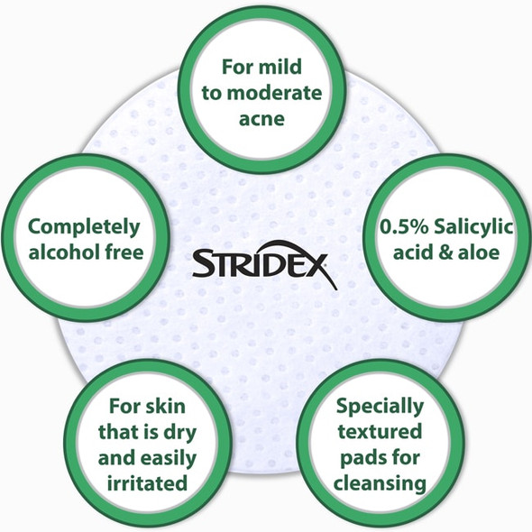 Stridex Acne Pads XL Face & Body Main Product Image